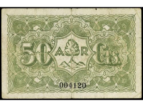 CATALUNYA. 50 Cèntims. 5 Abril 1937. C.M. d´ ARENYS DE MUNT.