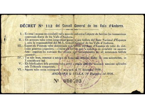 EMISIONES DE ULTRAMAR I ANDORRA. 10 Pessetes. 19 Desembre 19