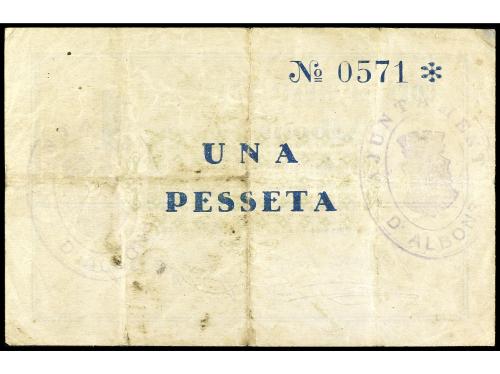 CATALUNYA. 1 Pesseta. C.M. d´ ALBONS. ESCASO. AT-70. MBC. 