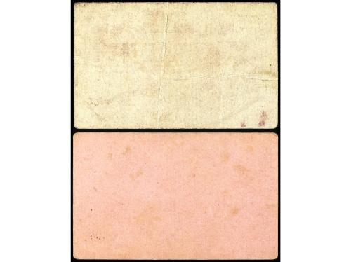 CATALUNYA. Lote 2 billetes 25 y 50 Cèntims. Juliol 1937. C.M