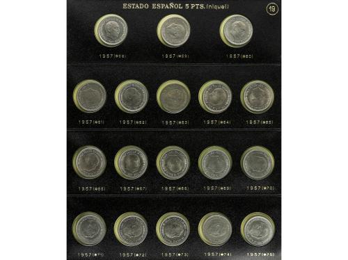 ESTADO ESPAÑOL. Lote alrededor de 100 monedas 5 Céntimos a 1