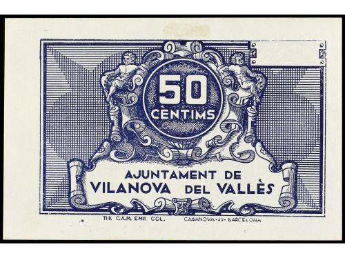 CATALUNYA. 50 Cèntims. Aj. de VILANOVA DEL VALLÈS. AT-2861d.
