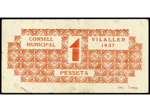 CATALUNYA. 1 Pesseta. C.M. de VILALLER. AT-2797. MBC. 
