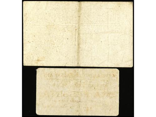 CATALUNYA. Lote 2 billetes 50 Cèntims y 1 Pesseta. Març y No