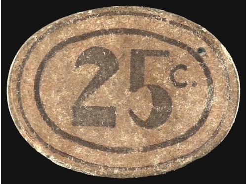 CATALUNYA. 25 Cèntims. 19 Març 1937. Aj. de CASTELLAR DEL VA