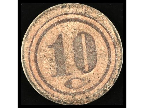 CATALUNYA. 10 Cèntims. 19 Març 1937. Aj. de CASTELLAR DEL VA