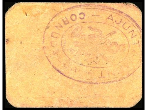 CATALUNYA. 50 Cèntims. C.M. de CORNUDELLA. Cartón. MUY RARO.