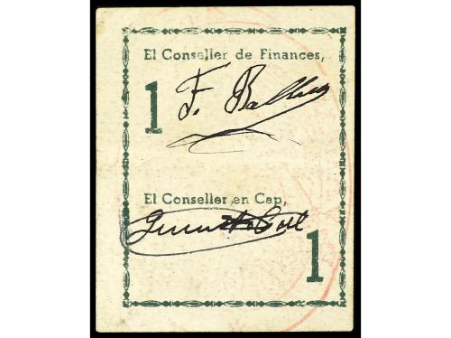 CATALUNYA. 1 Pesseta. C.M. d´ AVINYÓ. RARO. AT-250. MBC+. 