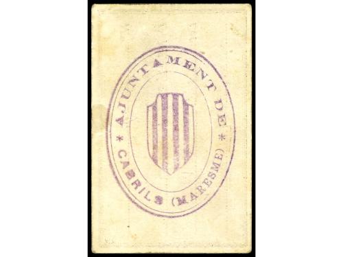 CATALUNYA. 10 Cèntims. 8 Diciembre 1937. Aj. de CABRILS. MUY