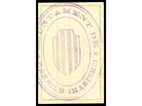 CATALUNYA. 5 Cèntims. 8 Diciembre 1937. Aj. de CABRILS. MUY 