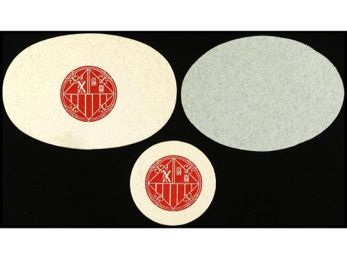 CATALUNYA. Lote 3 billetes 5 y 10 Cèntims (2). Aj. d´ ESPARR