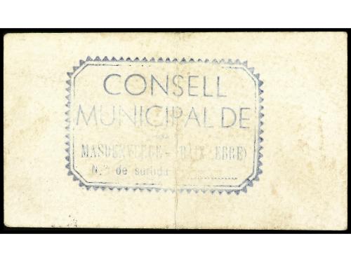 CATALUNYA. 25 Cèntims. C.M. de MASDENVERGE. MUY ESCASO. AT-1