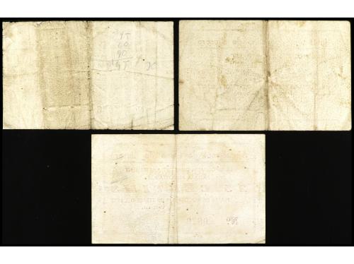 CATALUNYA. Lote 3 billetes 25, 50 Cèntims y 1 Pesseta. 1 Feb