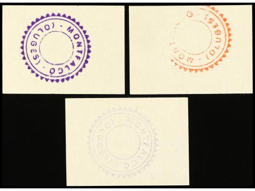 CATALUNYA. Lote 3 billetes 25 y 50 Cèntims y 1 Pesseta. 1937