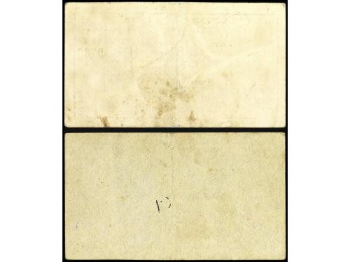 CATALUNYA. Lote 2 billetes 50 Cèntims y 1 Pesseta. 17 Maig 1