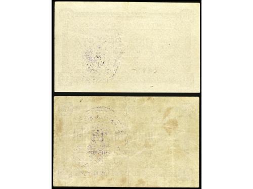 CATALUNYA. Lote 2 billetes 25 Cèntims y 1 Pesseta. Maig 1937