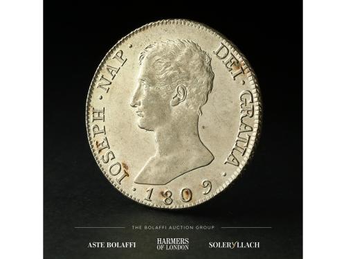 JOSÉ NAPOLEÓN. 20 Reales. 1809. MADRID. A.I. Anv.: Busto a i