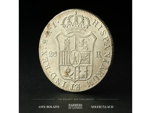 JOSÉ NAPOLEÓN. 20 Reales. 1809. MADRID. A.I. Anv.: Busto a i