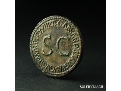 IMPERIO ROMANO. Sestercio. 22-23 d.C. TIBERIO. Anv.: CIVITAT
