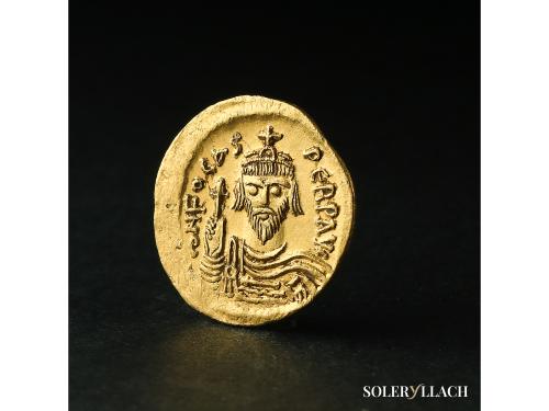 MONEDAS BIZANTINAS. Sólido. 602-610 d.C. FOCAS. CONSTANTINOP