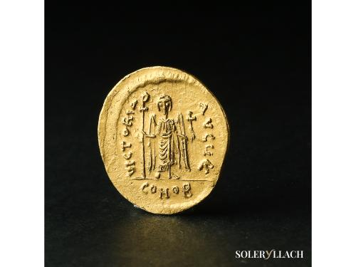 MONEDAS BIZANTINAS. Sólido. 602-610 d.C. FOCAS. CONSTANTINOP