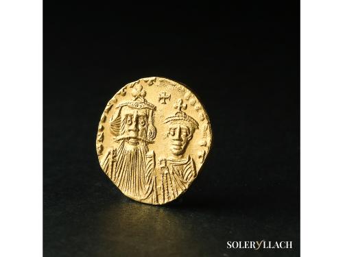 MONEDAS BIZANTINAS. Sólido. 641-668 d.C. CONSTANS II. CONSTA