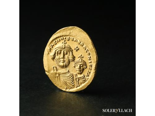 MONEDAS BIZANTINAS. Sólido. 610-641 d.C. HERACLIO. CONSTANTI