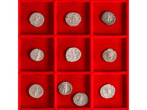 Lote 10 monedas Denario. AR. Marco Aurelio, Alejandro Severo