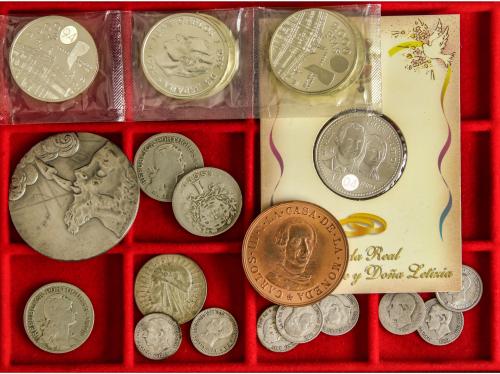 LOTES y COLECCIONES. Lote 20 monedas 5 Pesetas. 1870 a 1896.