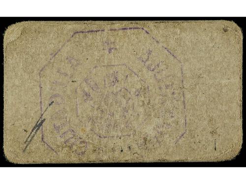 CATALUNYA. 50 Cèntims. Aj. de CIUTADILLA. Cartón. Tampón al 