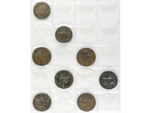 ESTADOS ITALIANOS. Lote alrededor de 161 monedas. AR, AE. Re