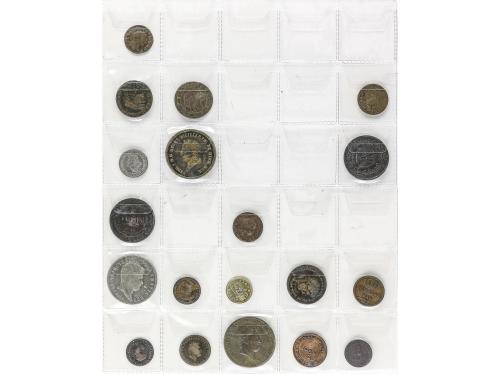 ESTADOS ITALIANOS. Lote alrededor de 161 monedas. AR, AE. Re
