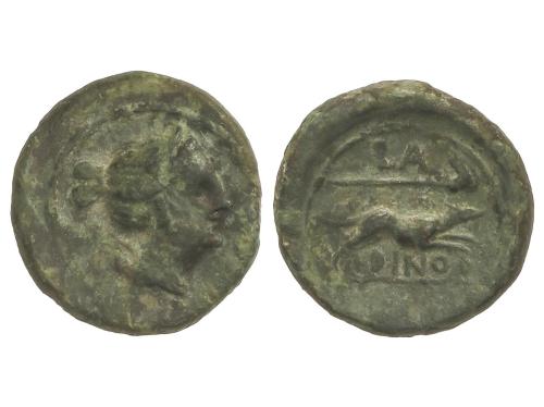 MONEDAS GRIEGAS. Semuncia. 210-175, a.C. LARINUM. FRENTANI. 