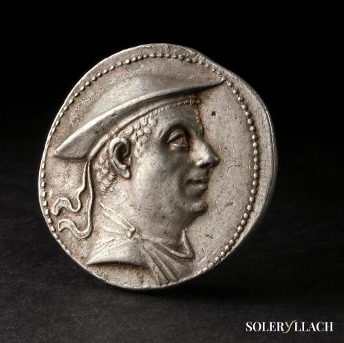 MONEDAS GRIEGAS. Tetradracma. 180-170 a.C. ANTIMACO I. BACTR