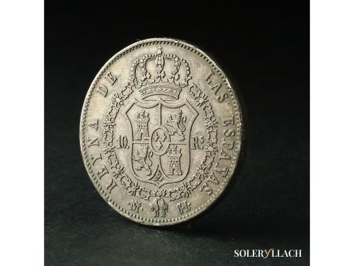 ISABEL II. 10 Reales. 1841. MADRID. C.L. 13,48 grs. (Pequeño