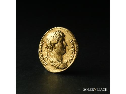IMPERIO ROMANO. Áureo. 125-128 d.C. ADRIANO. Anv.: HADRIANVS