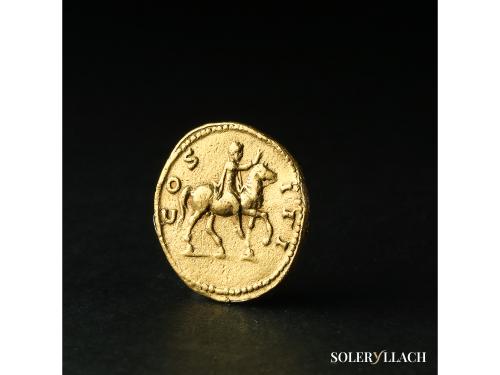 IMPERIO ROMANO. Áureo. 125-128 d.C. ADRIANO. Anv.: HADRIANVS