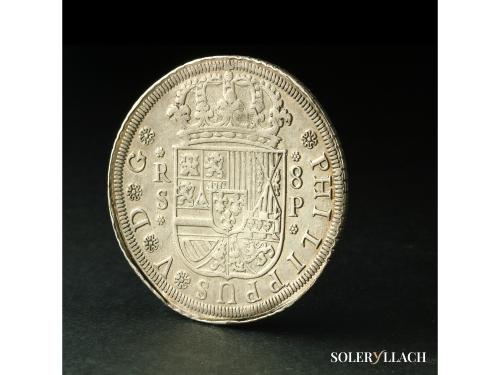 FELIPE V. 8 Reales. 1728. SEVILLA. P. 26,97 grs. (Zona de pl