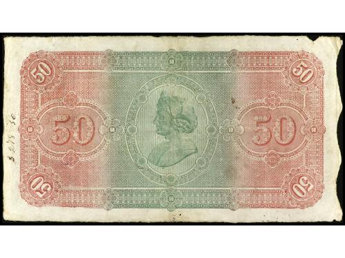 EMISIONES DE ULTRAMAR I ANDORRA. 50 Pesos. 15 Mayo 1896. EL 