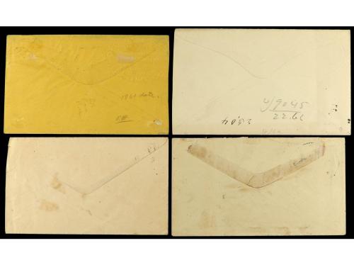 ✉ ESTADOS UNIDOS. 1857-1874. Fours covers with different ilu