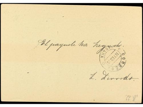 ✉ CUBA. 1895. PUERTO PRÍNCIPE a ALEMANIA. Entero Postal de 2