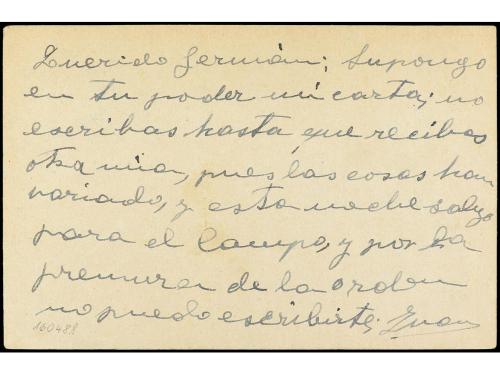 ✉ MARRUECOS. 1922. TARJETA Postal del Ejército de África cir