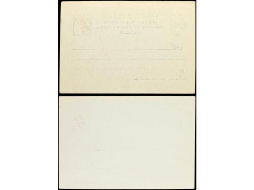 ✉ MARRUECOS. ENTEROS Postales de 5 cts. verde (Ed. 9, 10), d