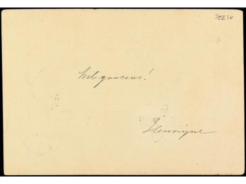 CUBA. 1890. NUEVITAS a ALEMANIA. Entero Postal de 2 ctvos. v