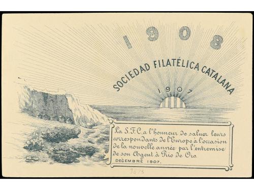 ✉ COLONIAS ESPAÑOLAS: RIO DE ORO. Ed. 34. 1908. RÍO DE ORO a