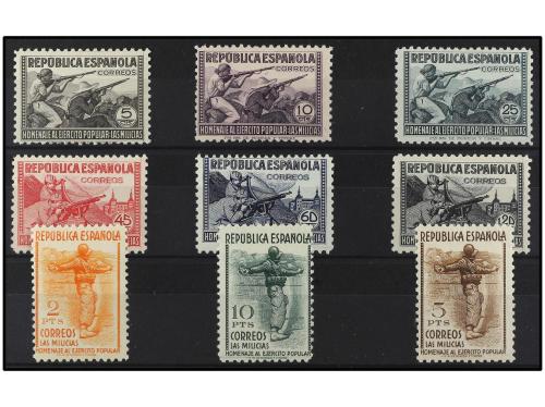 * ESPAÑA. Ed. 792/800. SERIE COMPLETA. 9 valores. Cat. 725&euro;.