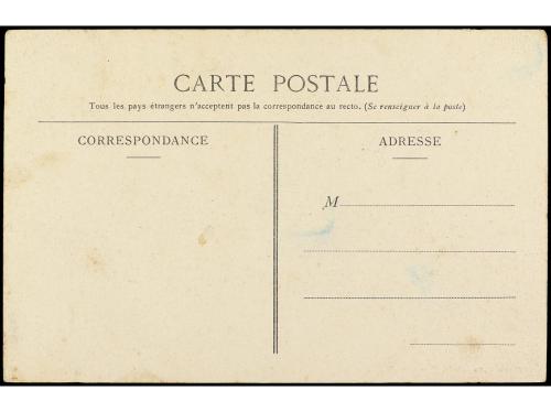 ✉ MADAGASCAR. Yv. 93. 1906. Sello bisectado de 10 c. rojo, c