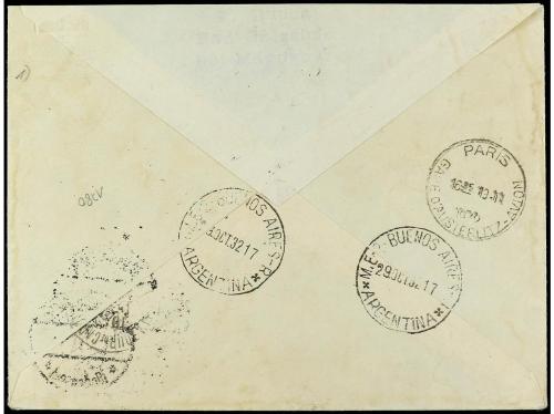 ✉ ANDORRA: ANDORRA FRANCESA. 1932. ANDORRA LA VIEJA a BUENOS