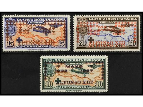 ** ESPAÑA. Ed. 365/9hh. JUEGO COMPLETO. 3 valores con HABILI