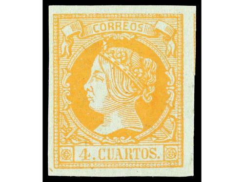** ESPAÑA. Ed. 52. 4 cuartos naranja. LUJO. 